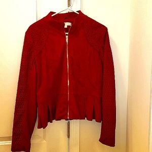 NY Company Faux Suede Jkt- LG Rustic Fire